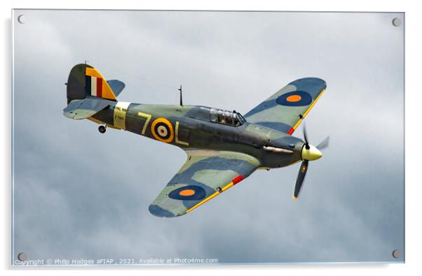 Hawker Sea Hurricane Mk1b Z7015 Acrylic by Philip Hodges aFIAP ,