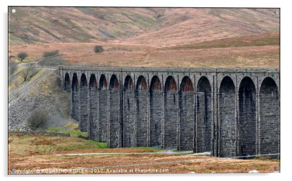 "Ribblehead Viaduct" Acrylic by ROS RIDLEY