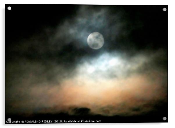 "Spooky big Moon" Acrylic by ROS RIDLEY