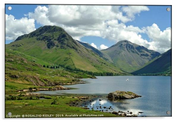 "Perfect day at Wastwater" Acrylic by ROS RIDLEY