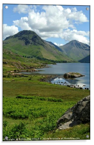 "Wastwater in the sun" Acrylic by ROS RIDLEY