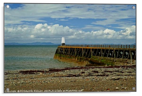 "The Beacon Maryport" Acrylic by ROS RIDLEY