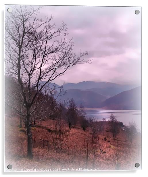 "Evening mists descend on Ennerdale " Acrylic by ROS RIDLEY