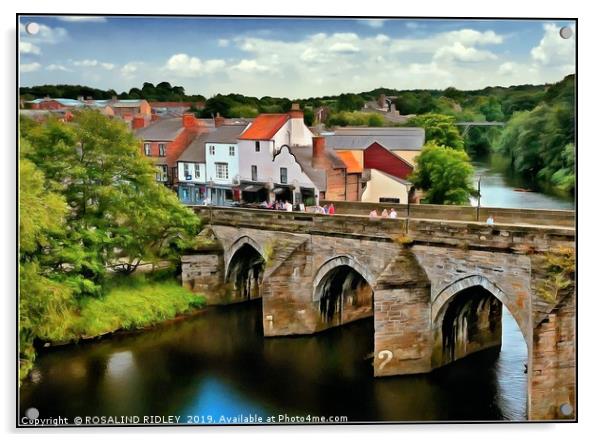 "Summer day in Durham" Acrylic by ROS RIDLEY