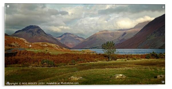 Storm clouds gather at Wastwater Acrylic by ROS RIDLEY