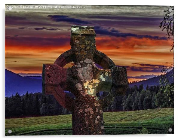  THE CELTIC CROSS Acrylic by paul willats