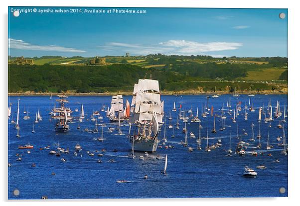 Tallships Regatta 2014 in Falmouth Acrylic by Pixel Memoirs