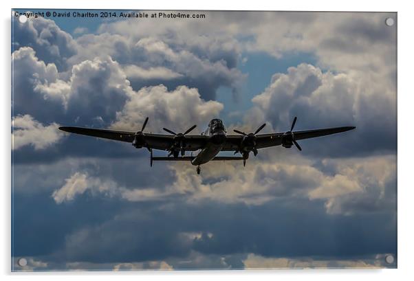Lancaster Bomber Acrylic by David Charlton