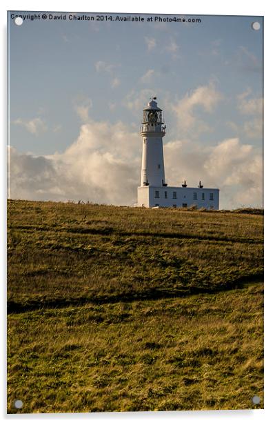  Flamborough Lighthouse Acrylic by David Charlton