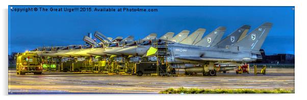 Eurofighter Typhoons Acrylic by David Charlton