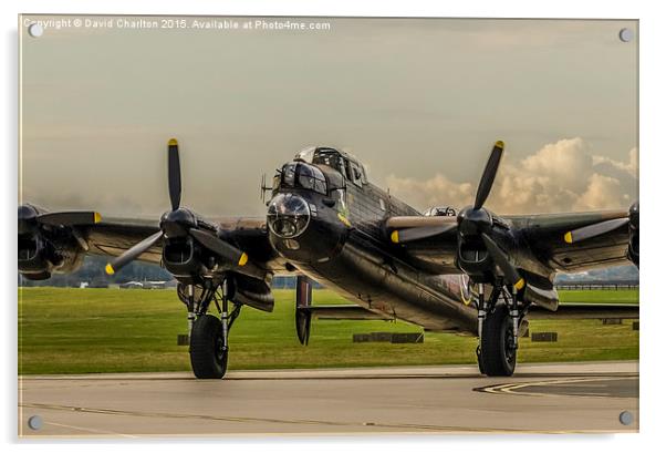  Lancaster Bomber , Thumper Acrylic by David Charlton