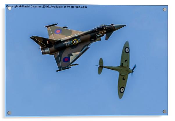  Battle of Britain 75th Synchro pair Acrylic by David Charlton
