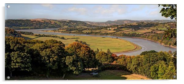  The River Conwy flowing near Bodnant Acrylic by Mal Bray