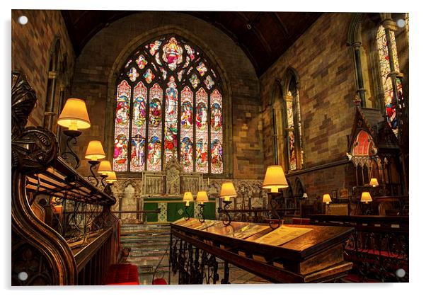  St Asaph Cathedral, Wales, UK Acrylic by Mal Bray