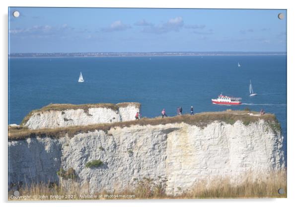 Old Harry Still Rocks  Acrylic by John Bridge