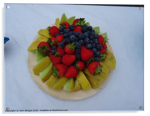 Jubilee  Fruit Feast  Acrylic by John Bridge