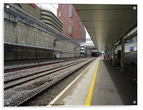 Stratford International platform Acrylic by John Bridge