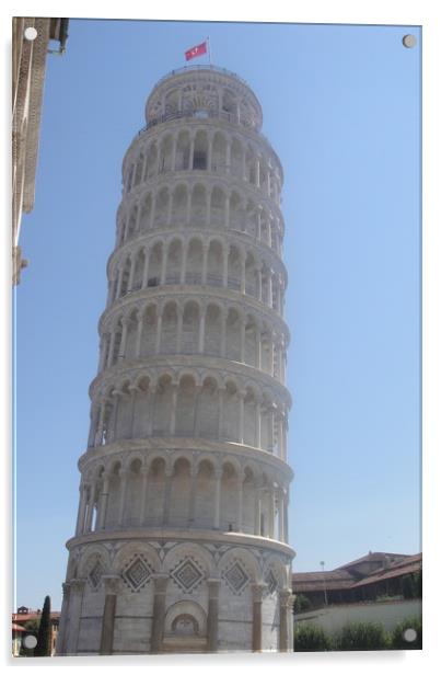 The Leaning Tower of Pisa Acrylic by John Bridge