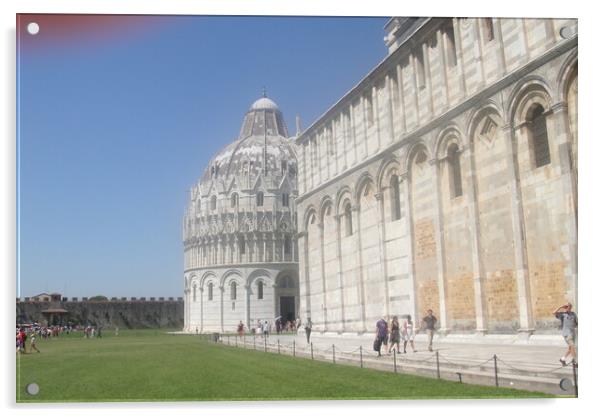 Historical Pisa  Acrylic by John Bridge