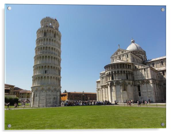 Leaning Tower of Pisa Acrylic by John Bridge