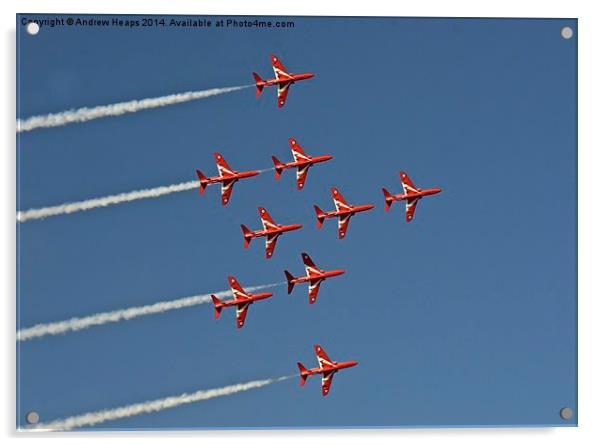  Red Arrows Display Team. Acrylic by Andrew Heaps