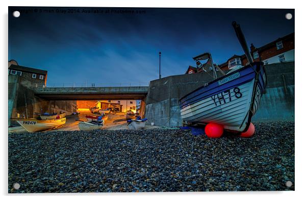  Resting Boats  Acrylic by Simon Gray