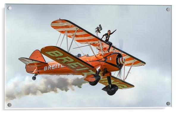  The Brietling Wingwalkers Acrylic by Philip Catleugh