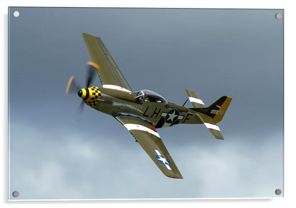  The P51D Mustang Acrylic by Philip Catleugh
