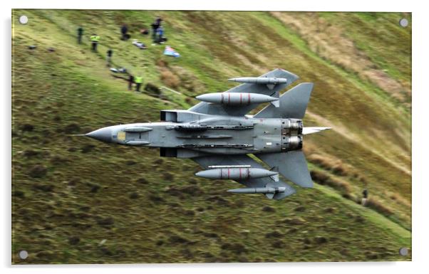 Tornado GR4 in the Mach Loop Wales Acrylic by Philip Catleugh