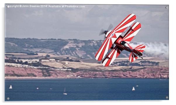  Pitts S2S Biplane Acrylic by John Downes