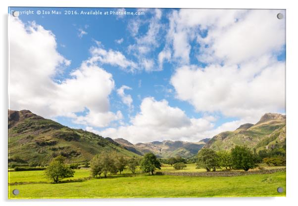 Langdale Valley, Lake District Acrylic by The Tog