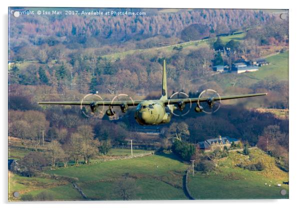 C-130J RAF Hercules 871, Mach Loop 8/2/2017 Acrylic by The Tog