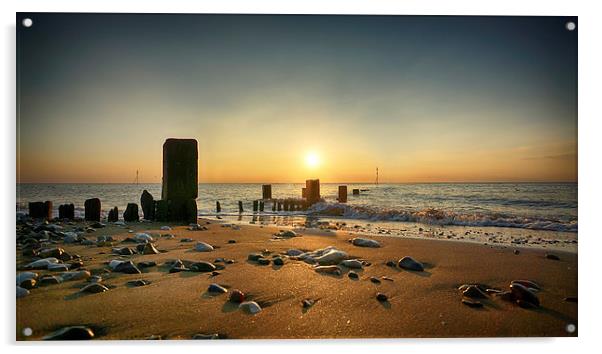  Hunstanton Sunset 070914 Acrylic by Alan Simpson