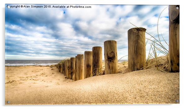  Holme Beach Acrylic by Alan Simpson