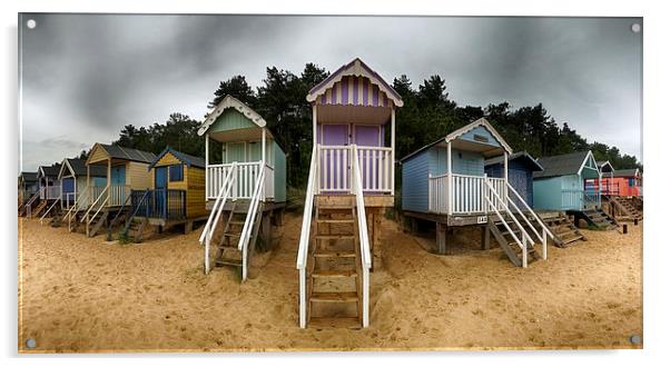  Wells-next-the-Sea Beach Huts Acrylic by Alan Simpson