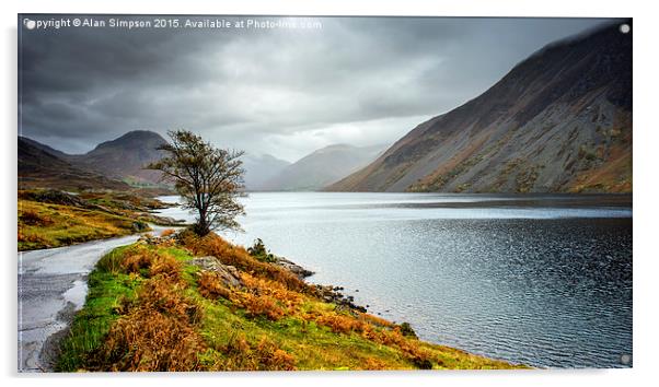  Wast Water Acrylic by Alan Simpson