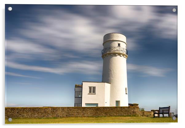 Hunstanton lighthouse Acrylic by Alan Simpson