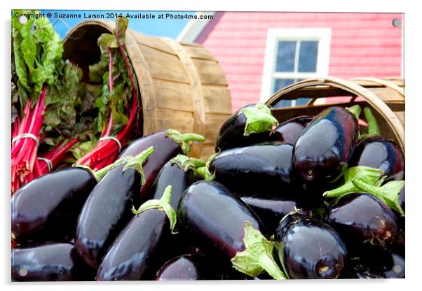 Eggplant! Acrylic by Suzanne Larson