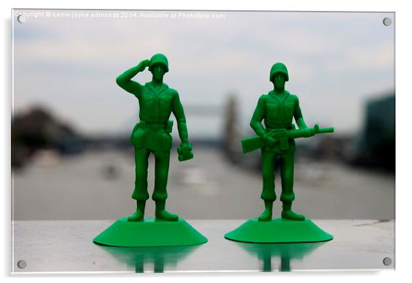Toy Soldiers  Acrylic by cerrie-jayne edmonds