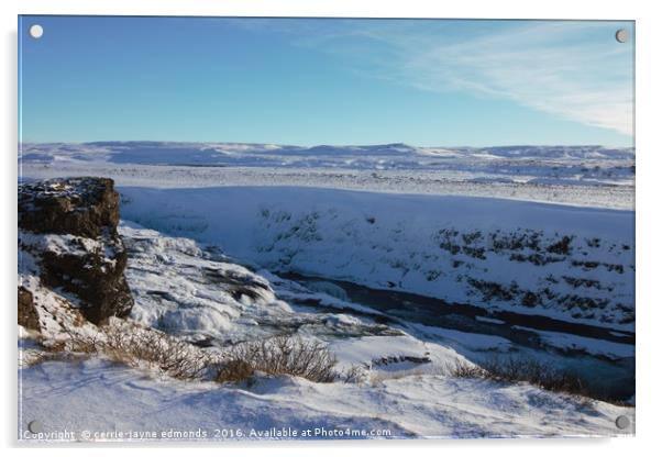 Gullfoss Acrylic by cerrie-jayne edmonds