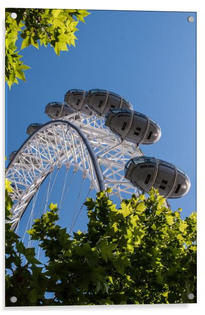 London Eye  Acrylic by Simon Hackett