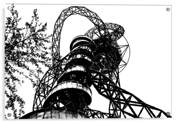 The ArcelorMittal Orbit Acrylic by Simon Hackett