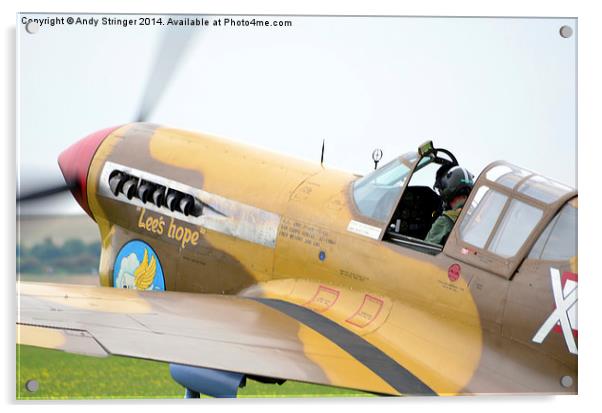  Curtiss Hawk 75 plane Acrylic by Andy Stringer