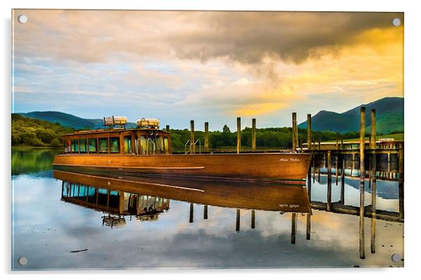  Lake Cruiser Derwentwater Acrylic by William Duggan
