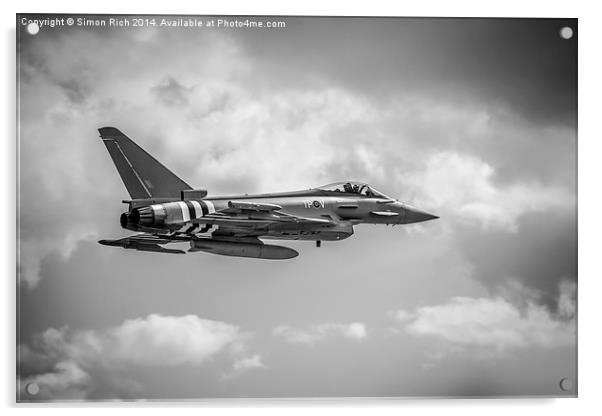  Eurofighter.(Typhoon). Acrylic by Simon Rich