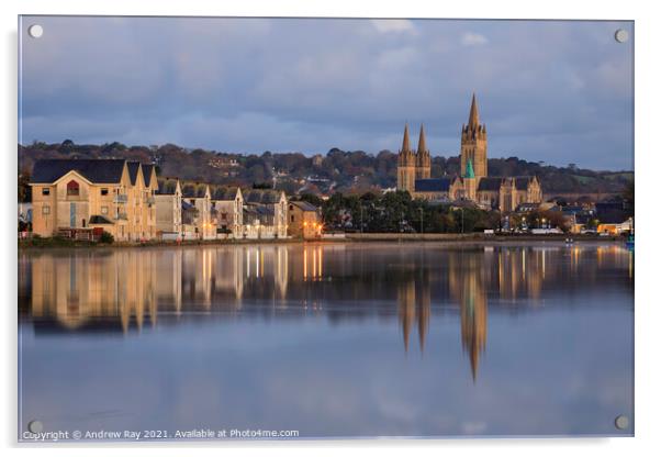 Morning reflections (Truro) Acrylic by Andrew Ray