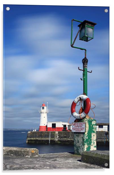 Newlyn Harbour Entrance Acrylic by Andrew Ray