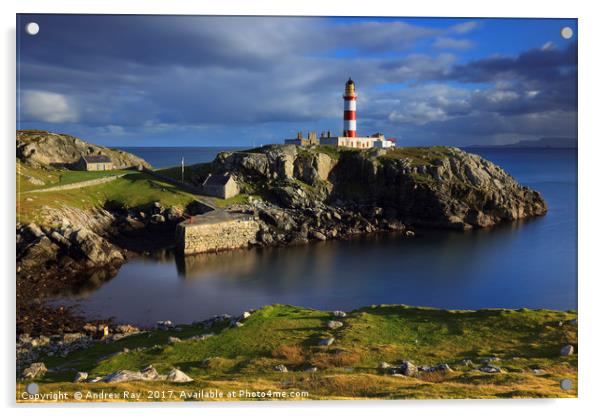 Eilean Glas Lighthouse (Scalpay)  Acrylic by Andrew Ray