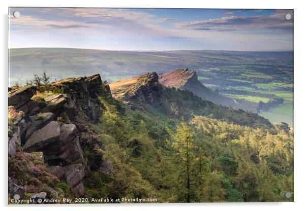 Skyline view (The Roaches) Acrylic by Andrew Ray