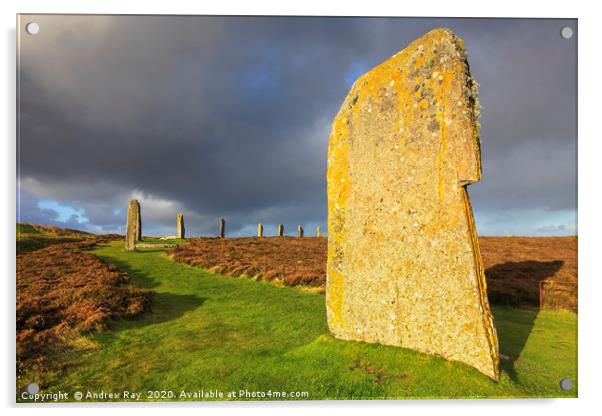 Ring of Brodgar Acrylic by Andrew Ray